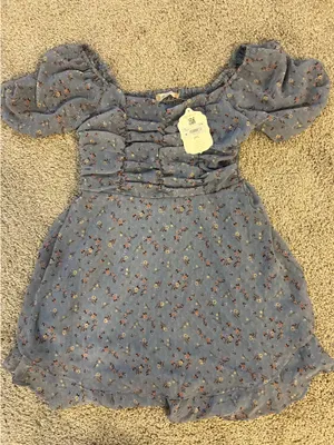Altar'd State Dress Mini Blue thumbnail 1