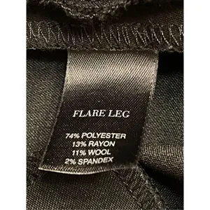 White House Black Market Size 4R Flare Leg Dress Pants Womens Stretch Black (299 thumbnail 8