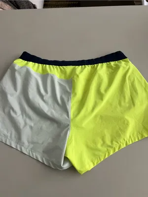 The North Face Colorblock Yellow Gray Athletic Shorts Women's Size XL thumbnail 7