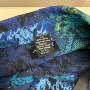 Attyre Snakeskin Animal Print Jacket 3X Car Coat Blue Green Bold Career Travel thumbnail 7