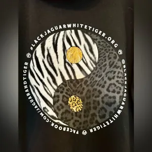 Black Jaguar and White Tiger Foundation - Black Zip-Up Hoodie - Brand new! thumbnail 7