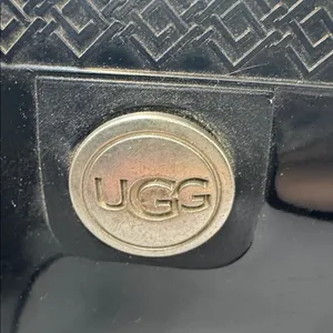 UGG Shaye Gloss Tall Rain Boots Black Waterproof Rubber Boot Size 8 thumbnail 4