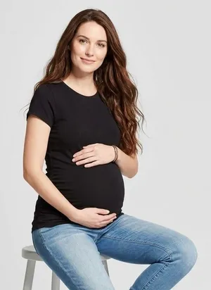 Ingrid & Isabel Maternity Tops, 2Pack size Small thumbnail 1