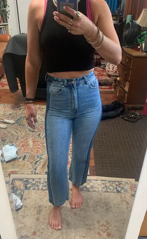 Glassons Two Toned High Waisted Jeans thumbnail 1