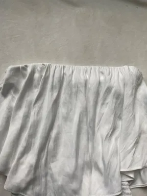 White ruffle preppy mini dress thumbnail 2