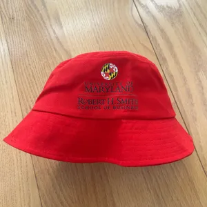 University Of Maryland Robert H Smith School‎ Of Business Red Bucket Hat Terps thumbnail 2