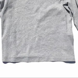Nautica Chambray Boat Neck Gray Cuff Sleeve Top‎ thumbnail 4