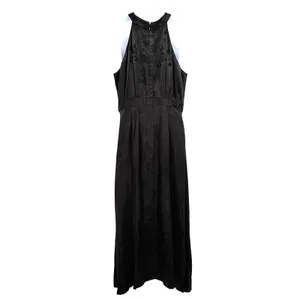 Loft Jacquard Halter Maxi Dress Sz 8 Whimsigoth Y2K Formal Floral Old Hollywood thumbnail 5