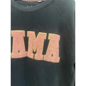 Texas True Threads Mama Sweatshirt Black Pink Chenille Patch Thumbhole Small thumbnail 3