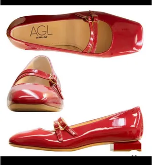 AGL Women's Red Patent Leather Mary Jane Shoes thumbnail 2
