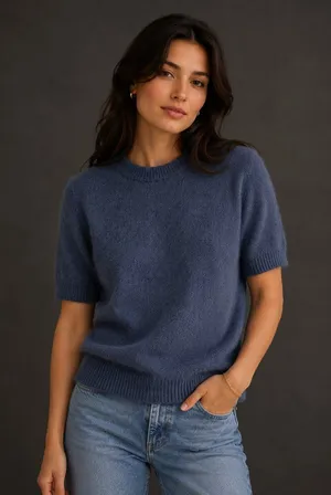 H&M Mohair Wool Blend Crew Neck Sweater Size Small thumbnail 1