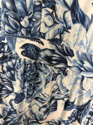 Ellos White And blue floral maxi dress Size 14/16 thumbnail 8