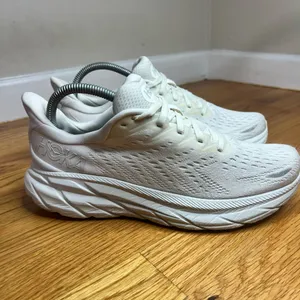 Hoka Clifton 8 “White” 1119394WWH Size 9W NO BOX thumbnail 7