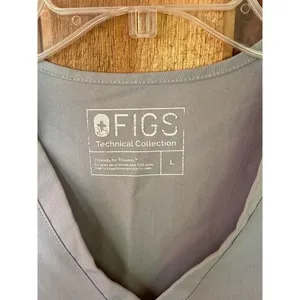 Figs Womens Scrubs Size Large Gray thumbnail 3