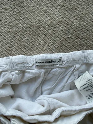 Abercrombie Linen blend mini skort with belt thumbnail 3