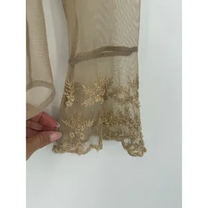 Newport News Vintage Sheer Mesh Blouse Size 8 Embroidered Lace Ruffle Y2K thumbnail 7