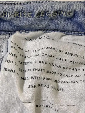 American Eagle Next Level Stretch Hi-Rise Jegging Jeans Women’s Light Wash thumbnail 4