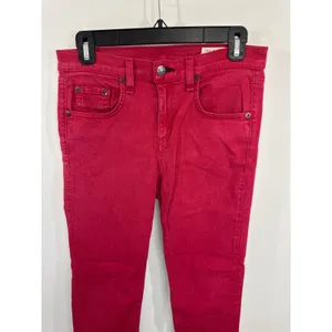 Rag & Bone High Rise Skinny Jeans Red‎ Size 28 Cropped Tencel Blend thumbnail 4