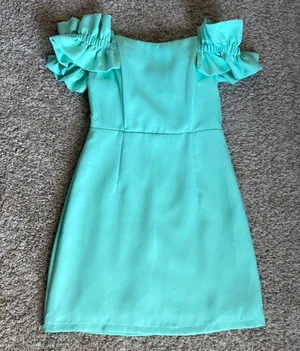 These Three Boutique Teal Dress thumbnail 1
