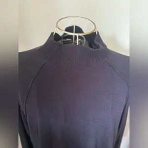 Abercrombie & Fitch Turtleneck Long Sleeve Sweater Medium Navy thumbnail 7