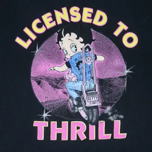 Vintage Y2K Betty Boop Biker Shirt thumbnail 4