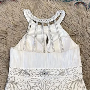 Sue Wong short white beaded dress size 8 thumbnail 8