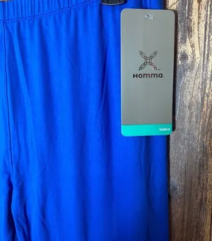NWT Homma Seamless Leggings Sz XL High Waist Compression Slimming Blue thumbnail 3