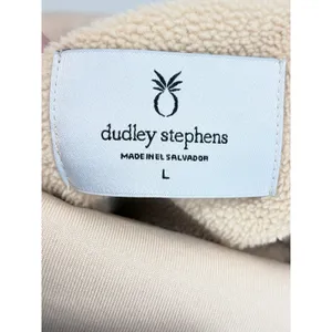 Dudley Stephens Clover Turtleneck French Terry Sweatshirt Beige Size L thumbnail 4