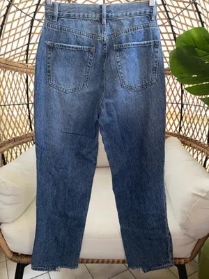 Pacsun Blue Distressed High Waisted Straight Leg Jeans Size 26 thumbnail 9