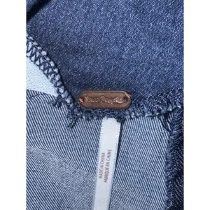 Free People Livin it Up Mini Skirt Women‎ 6 Back Zip Short Dark Wash Denim thumbnail 7