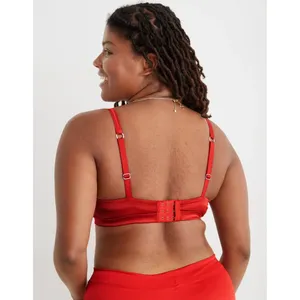 Aerie Satin Stretch Bandeau Sundried Size Small thumbnail 4