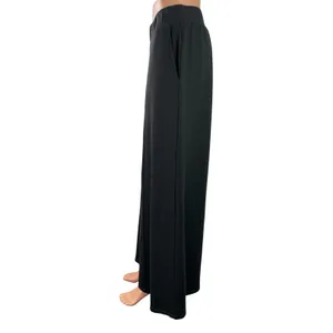 Gap Women's Black High Waisted Pleated Wide Leg Baggy Palazzo Trousers Pants M thumbnail 2
