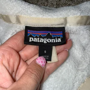 Patagonia Re-Tool Snap-T Pullover Women Small White Good Fleece Polartec 25442 thumbnail 3