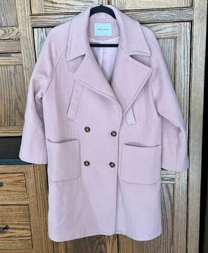 Pink Double Breasted Pea Coat Winter‎ Small thumbnail 1
