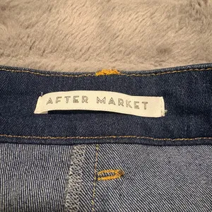 After Market Denim Skort Mini Skirt Blue Frayed Hem Size S thumbnail 3
