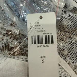 NWT Anthropologie Ivory‎ Beaded Embroidered Reversible Cotton Tank Top Babydoll thumbnail 9