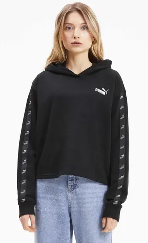 Puma Women's Black Amplified Hoodie thumbnail 1
