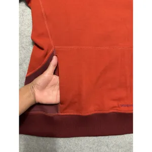 Patagonia Women's Axuwool Pullover Hoody Orange VTG Y2K Size Small thumbnail 7