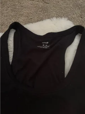 aerie black tank top thumbnail 2