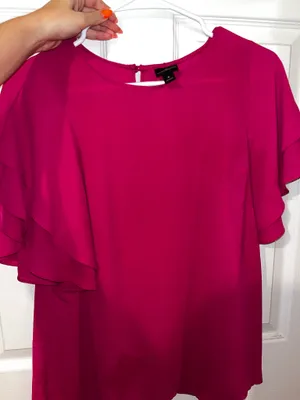 Worthington Washington ruffle sleeve blouse thumbnail 1