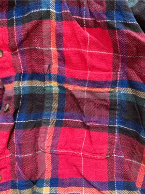 American Eagle Outfitters Plaid Long-Sleeve Button-Down Shirt thumbnail 3