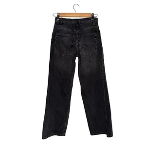 Free People We The‎ Free Jeans Womens 24 Black Excellent Wide Leg Button Fly thumbnail 3