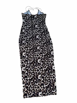 Women's Animal Print Pull On Stretch Strappy Coverup Dress Size M #260349 thumbnail 4