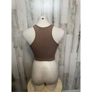 Essentials Brown crop top Brown thumbnail 3