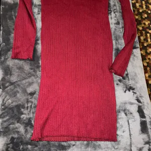 Princess Polly Penelope Long Sleeve Mini Dress in Burgundy Size M/L New with tag thumbnail 7