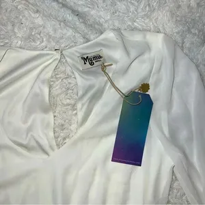 NWT Show Me Your Mumu White Jocelyn Maxi Dress Size Small Engagement Bridal thumbnail 1