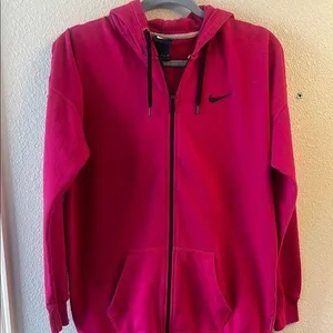 Nike Full Zip Women’s Hooded Sweatshirt Size Large thumbnail 1