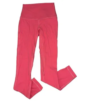 Lululemon Athletica high rise align hot pink leggings women’s size 2 thumbnail 1
