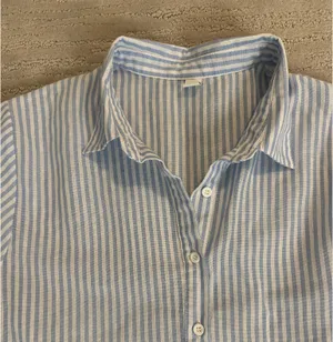 Blue and White Striped Dress Size M thumbnail 2