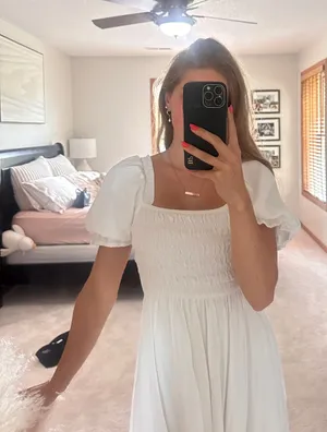 & Other Stories White Boutique Mini Dress thumbnail 1